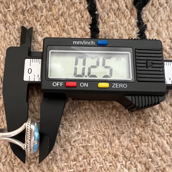 ❤️ Golden Hills Turquoise Brushed 925 Southwestern Navajo Ring SZ 8 Matte Stone - Picture 14 of 15